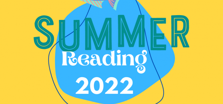 Summer Reading 2022 graphic with fish jumping out of a pond
